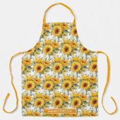 Große Girl Sonnenblumen Blumen Schürze (Vorderseite)
