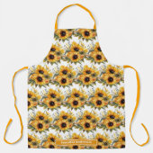 Große Girl Sonnenblumen Blumen Schürze (Vorderseite)