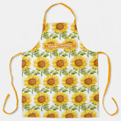Große Girl Sonnenblumen Blumen Schürze (Vorderseite)