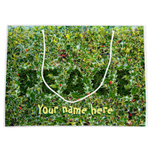 Große glänzende Geschenktasche prickeln Peace Holl Geschenktüte