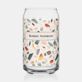 Große Glas-Chips im Retro-Terrazzo-Muster Glas in  (Vorderseite)