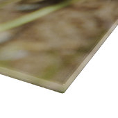 Große Glasschneide mit roten Pflaumen Schneidebrett (Ecke)