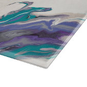 Große Glasschneidplatte Schneidebrett (Ecke)