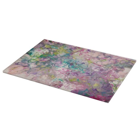 Große Glasschneidplatte Schneidebrett (Ecke)