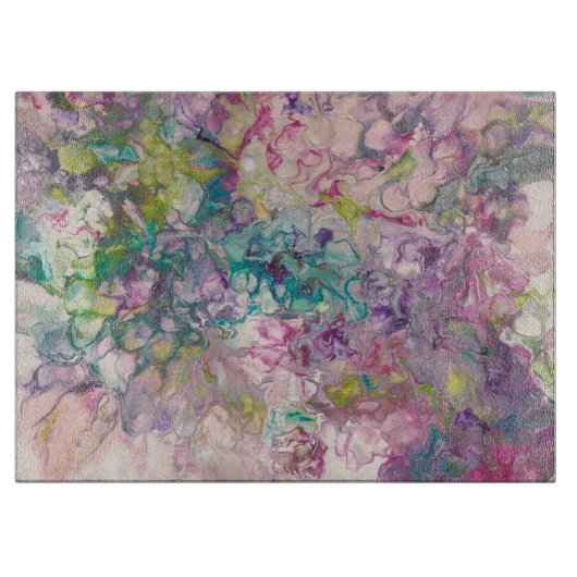 Große Glasschneidplatte Schneidebrett (Vorderseite)