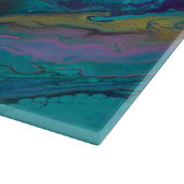 Große Glasschneidplatte Schneidebrett (Ecke)