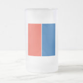 Große Glastasse Frankreich Fahne Mattglas Bierglas (Mittel)