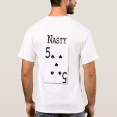 Große glatte 5 T-Shirt (Rückseite)