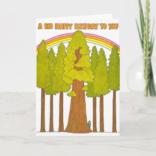 Große Glückliche Geburtstag Bigfoot Letterpress Ka Karte
