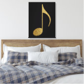große goldene Note Leinwanddruck (Insitu (Schlafzimmer))