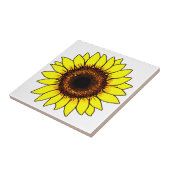 Große goldgelbe Sonnenblume Fliese (Seite)