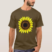 Große goldgelbe Sonnenblume T-Shirt (Vorderseite)