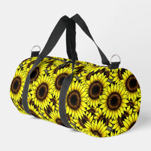 Große goldgelbe Sonnenblumen Duffle Bag