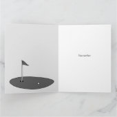 Große Golf Grußkarte für Golfer Karte (Innenseite)
