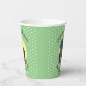 Große Gorilla-Cartoon-Abbildung Pappbecher (Links)