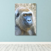 Große Gorilla umarmte Canvas! Leinwanddruck (Insitu (Holzboden))
