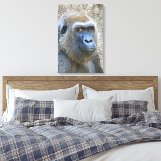 Große Gorilla umarmte Canvas! Leinwanddruck (Insitu (Schlafzimmer))