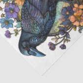 Große gotische, florale Ravens Decoupage Seidenpapier (Ausschnitt)