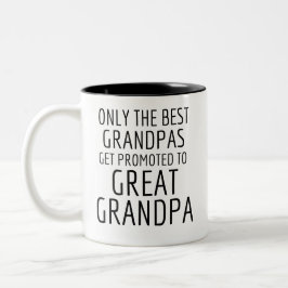 Große Grandpas nur die besten Grandpas werden gefö Zweifarbige Tasse
