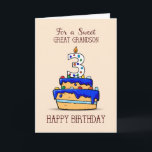 Große Grandson 3. Geburtstag, 3. Geburtstag, auf S Karte<br><div class="desc">Die großen drei ist auf dem süßen blauen Kuchen mit bunten Bonbons bedeckt machen diese Karte perfekt,  um Ihren Urenkel zu senden,  wenn er bald drei Jahre alt wird. Begrüßen Sie ihn jetzt einen glücklichen 3. Geburtstag.</div>