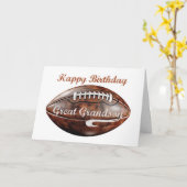 Große Grandson Birthday Grunge Große Fußball Karte (Gelbe Blume)
