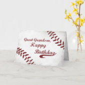 Große Grandson Geburtstag Große Baseball, Spo Karte (Gelbe Blume)