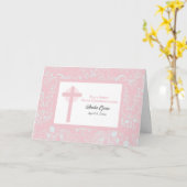 Große Grandtochter Christening Herzlichen Glückwun Karte (Gelbe Blume)