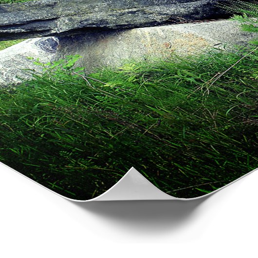 Große Granitfelsen Natur Poster (Ecke)