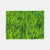 Große Grasblätter Fleecedecke (Vorderseite (Horizontal))