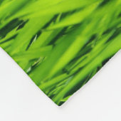 Große Grasblätter Fleecedecke (Ecke)