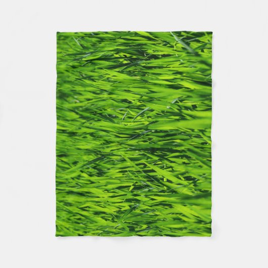 Große Grasblätter Fleecedecke (Vorderseite)