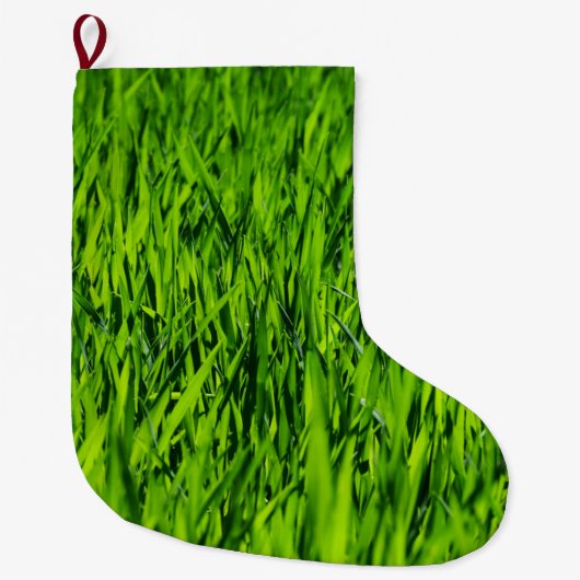 Große Grasblätter Großer Weihnachtsstrumpf (Vorderseite)