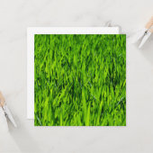 Große Grasblätter Karte (Vorderseite/Rückseite Beispiel)