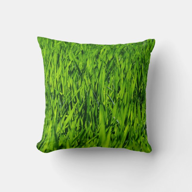 Große Grasblätter Kissen (Vorderseite)