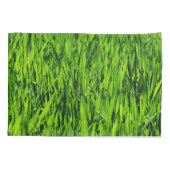 Große Grasblätter Kissenbezug (Rückseite)