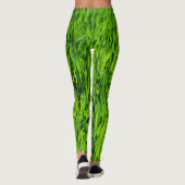 Große Grasblätter Leggings (Rückseite)