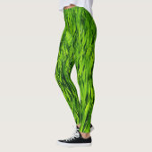 Große Grasblätter Leggings (Links)