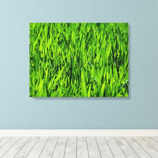Große Grasblätter Leinwanddruck (Insitu (Holzboden))
