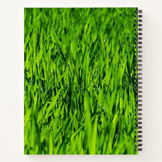 Große Grasblätter Notizblock (Rückseite)