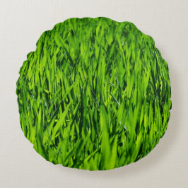 Große Grasblätter Rundes Kissen