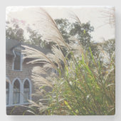 Große Gräser haben Windows - Martha's Vineyard Steinuntersetzer (Vorderseite)