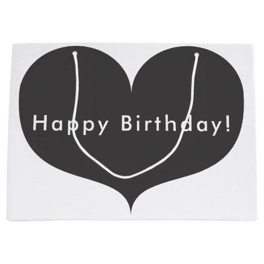 Große graue alles- Gute zum Große Geschenktüte (Vorderseite)