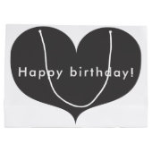 Große graue alles- Gute zum Große Geschenktüte (Rückseite)