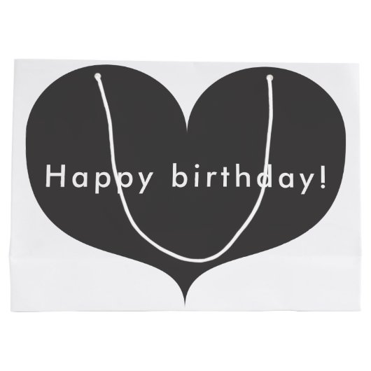 Große graue alles- Gute zum Große Geschenktüte (Rückseite)