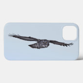 Große graue Owl Wildlife Foto Case-Mate iPhone Hülle (Rückseite (Horizontal))