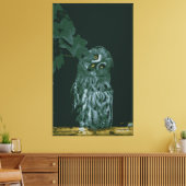 Große graue Schale gekreppte Leinwand Print (Insitu (Wohnzimmer))