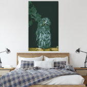 Große graue Schale gekreppte Leinwand Print (Insitu (Schlafzimmer))