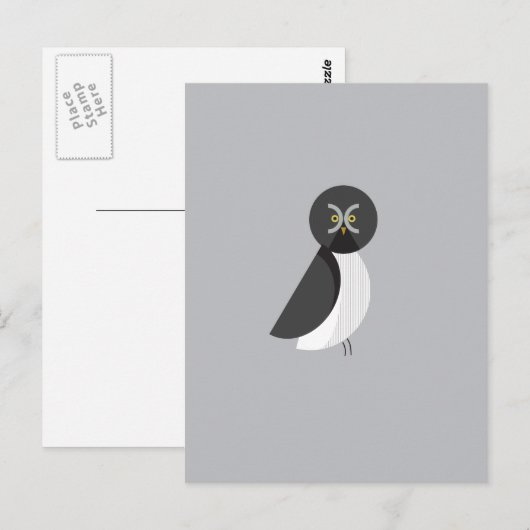 Große graue Schüssel Postkarte (Vorne/Hinten)