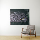 Große Graueule Halloween-Wildlife-Kunst Wandteppich (Beispiel (Horizontal))