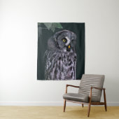 Große Graueule Halloween-Wildlife-Kunst Wandteppich (Beispiel)